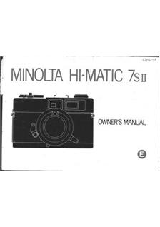 Minolta HiMatic 7 S2 manual. Camera Instructions.